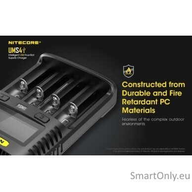 Nitecore UMS4 Intelligent USB Superb Baterijų įkroviklis  1