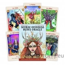 Norse Goddess Rune Oracle kortos Blue Angel