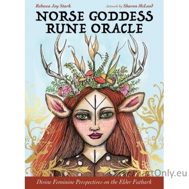 Norse Goddess Rune Oracle kortos Blue Angel 1