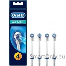 Oral-B | ED 17-4 | Toothbrush Heads, OxyJet | Heads | For adults | Number of brush heads included 4 | White