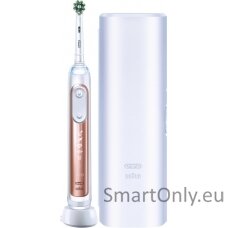 Oral-B Electric Toothbrush | Genius X | Rechargeable | For adults and children | Number of brush heads included 1 | Number of teeth brushing modes 6 | Rose Gold/White