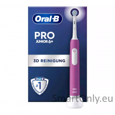 Oral-B Electric Toothbrush | Pro Junior 6+ | Rechargeable | For children | Number of brush heads included 1 | Number of teeth brushing modes 3 | Purple