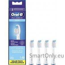 Oral-B Pulsonic Clean Replaceable Toothbrush Heads | SR32-4 | Heads | For adults | Number of brush heads included 4 | White