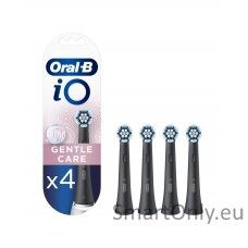 Oral-B Toothbrush replacement iO Gentle Care Heads For adults Number of brush heads included 4 Number of teeth brushing modes Does not apply Black