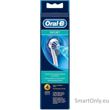 Oral-B | ED 17-4 | Toothbrush Heads, OxyJet | Heads | For adults | Number of brush heads included 4 | White