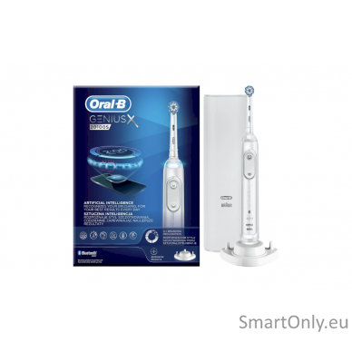 Oral-B Electric Toothbrush Genius X 20100S Rechargeable For adults Number of brush heads included 1 Number of teeth brushing modes 6 White 1