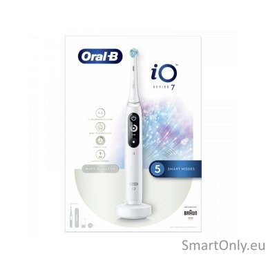 Oral-B Electric toothbrush iO Series 7N Rechargeable For adults Number of brush heads included 1 Number of teeth brushing modes 5 White Alabaster 1