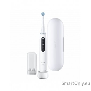 Oral-B Electric Toothbrush iO5 Rechargeable, For adults, Number of brush heads included 1, Quite White, Number of teeth brushing modes 5 1