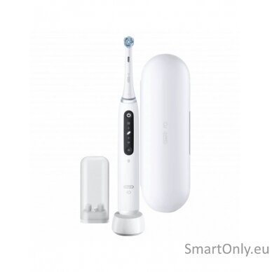 Oral-B Electric Toothbrush iO5 Rechargeable, For adults, Number of brush heads included 1, Quite White, Number of teeth brushing modes 5 1