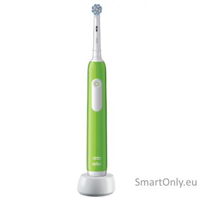 Oral-B Electric Toothbrush | Pro Junior 6+ | Rechargeable | For children | Number of brush heads included 1 | Number of teeth brushing modes 3 | Green