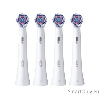 Oral-B | iO Radiant White | Toothbrush replacement | Heads | For adults | Number of brush heads included 4 | Number of teeth brushing modes Does not apply | White 1