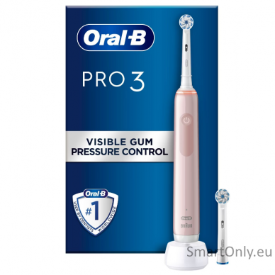 Oral-B Pro3 3400N Electric Toothbrush Pink