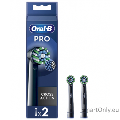 Oral-B | Replaceable toothbrush heads | EB50BRX-4 Cross Action | Heads | For adults | Number of brush heads included 4 | Black