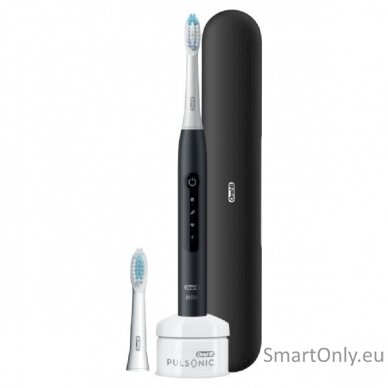 Oral-B Toothbrush | Pulsonic Slim Luxe 4500 | Rechargeable | For adults | Number of brush heads included 2 | Number of teeth brushing modes 3 | Sonic technology | Black