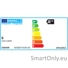 Osram Parathom Retrofit Classic B 60 E14, 6 W, Warm White, 60 W, 6kWh/1000h, 806 lm