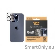 PanzerGlass Picture Perfect for iPhone 15 Pro/ 15 Pro Max, Black