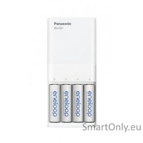 Panasonic Eneloop BQ-CC87 Smartplus USB travel (su 4xAA) Baterijų įkroviklis 2