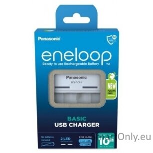 Panasonic Eneloop BQ-CC61 USB Basic Baterijų įkroviklis 1