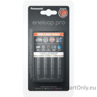 Panasonic Eneloop pro BQ-CC55 (su 4xAA baterijom) Baterijų įkroviklis