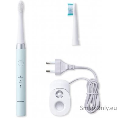 Panasonic Electric Toothbrush EW-DM81-G503 Rechargeable, For adults, Number of brush heads included 2, Number of teeth brushing modes 2, Sonic technology, White/Mint 2