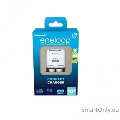 Panasonic Eneloop BQ-CC50 Compact Eko Baterijų įkroviklis