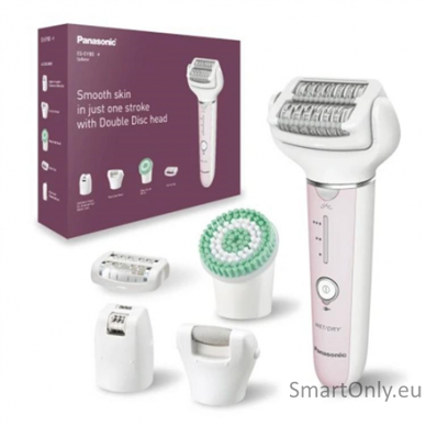 Panasonic ES-EY80-P503 Epilator, Cordless, White/Pink Panasonic 1