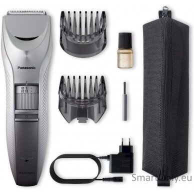 Panasonic Hair clipper ER-GC71-S503 Operating time (max) 40 min, Number of length steps 38, Step precise 0.5 mm, Built-in rechargeable battery, Silver, Cordless or corded 3