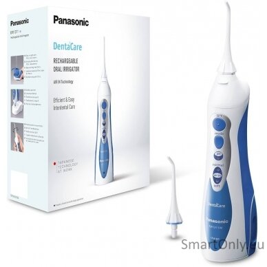 Panasonic Oral irrigator EW1211W845 Cordless, 130 ml, Number of heads 1, White/ blue 5