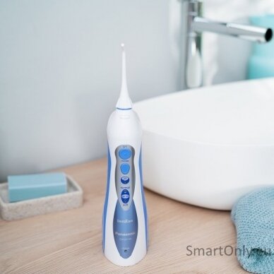 Panasonic Oral irrigator EW1211W845 Cordless, 130 ml, Number of heads 1, White/ blue 6