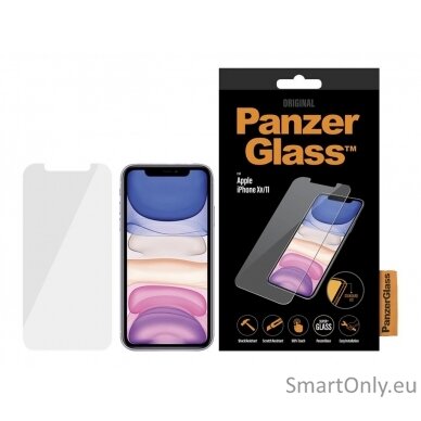 PanzerGlass Apple, iPhone XR/11, Hybrid glass, Transparent, Screen Protector 3