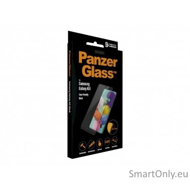 PanzerGlass Case Friendly, For Samsung Galaxy A51, Black, Clear Screen Protector 9