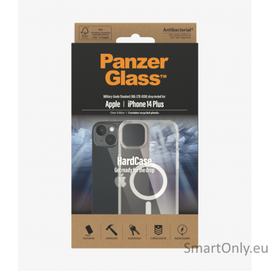 PanzerGlass HardCase MagSafe Compatible Apple, iPhone 14 Plus, Clear 1