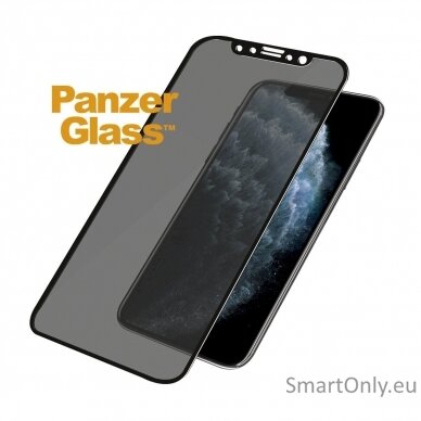 PanzerGlass P2664 Apple, iPhone X/Xs/11 Pro, Tempered glass, Black, Case friendly with Privacy filter 1