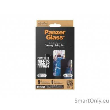 PanzerGlass Privacy Screen Protector Samsung Galaxy S 2024 Plus | Ultra-Wide Fit wA PanzerGlass 4