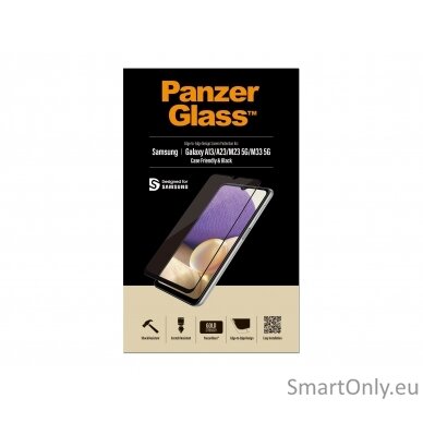 PanzerGlass Samsung,  Galaxy A13/M23 5G/M33 5G, Glass, Black, Case Friendly 11