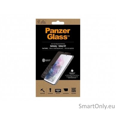 PanzerGlass Samsung, Galaxy S22, Tempered glass, Transparent,  Screen Protector 11