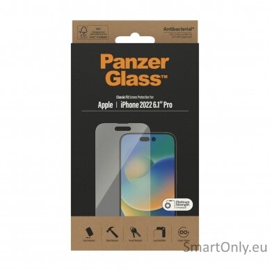PanzerGlass Screen protector, Apple, iPhone 14 Pro, Glass, Transparent 3