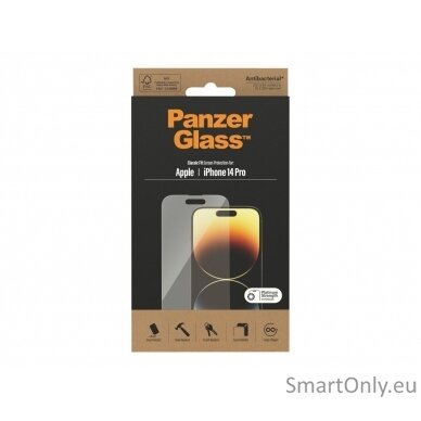 PanzerGlass Screen protector, Apple, iPhone 14 Pro, Glass, Transparent 9