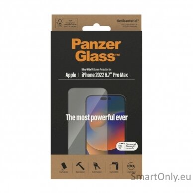 PanzerGlass Screen protector, Apple, iPhone 14 Pro Max, Glass, Transparent 3