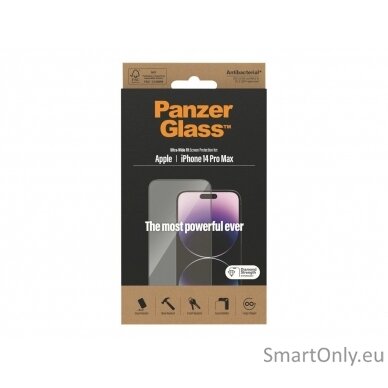 PanzerGlass Screen protector, Apple, iPhone 14 Pro Max, Glass, Transparent 8