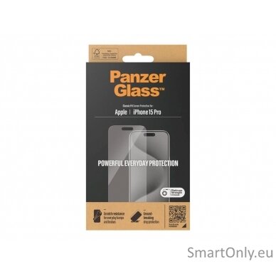 PanzerGlass Screen Protector iPhone 2023 6.1 Pro | Classic Fit 3