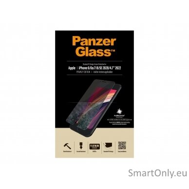 PanzerGlass Screen Protector, Iphone 6/6s/7/8/SE (2020), Glass, Crystal Clear, Privacy Filter 7