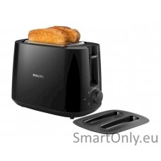 Philips Daily collection toaster HD2582/90 Power 900 W Number of slots 2 Housing material Plastic Black