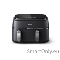 Philips Dual Basket Airfryer | NA351/00 3000 Series | Power 2750 W | Capacity 9 L | Rapid Air technology | Black