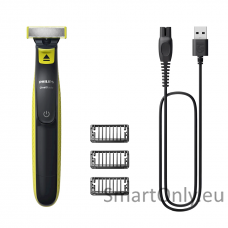 Philips Shaver | QP2724/10 OneBlade | Operating time (max) 45 min | Wet & Dry | NiMH | Black/Lime