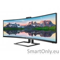 Philips SuperWide curved LCD display 499P9H/00	 48.8 ", VA, Dual QHD, 5120 x 1440 pixels, 32:9, 5 ms, 450 cd/m², Black, Headphone out