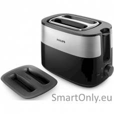 Philips Toaster HD2517/90 Daily Collection Power 830 W Number of slots 2 Housing material Plastic Black/Stainless Steel