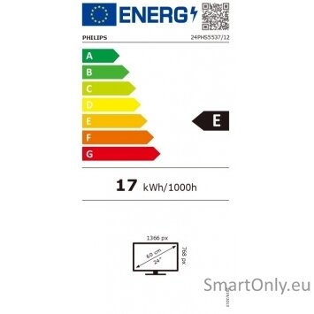 Philips LED TV (include 12V input) 24PHS5537/12  24" (60 cm), HD LED, 1366 x 768, White