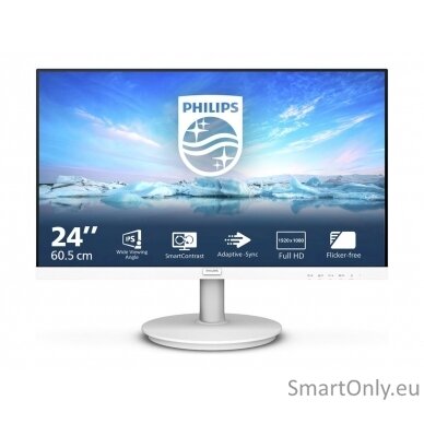 PHILIPS 241V8AW LCD monitor 23.8“, 1920 x 1080, 5ms, 16:9, 250  cd/m², HDMI, VGA Philips 16