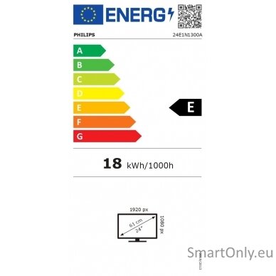 Philips 24E1N1300A/00 23.8'' 16:9/1920x1080/250cd/m2/4ms/HDMI USB Audio Out 9